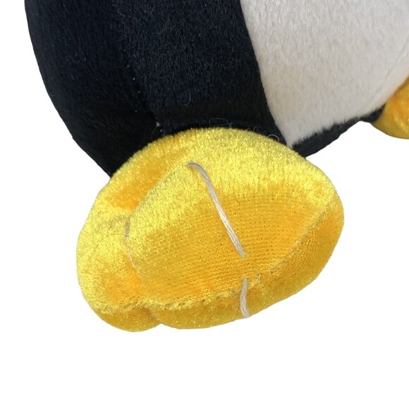 Nanco Penguin Plush Yellow Winter Fur Hat Hoodie Coat 12 In Stuffed Animal 2014 - Picture 8 of 9
